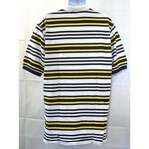 Ralph Lauren Polo Golf Shirt Striped Embroidered Collar Mens Size L - Picture 6 of 8